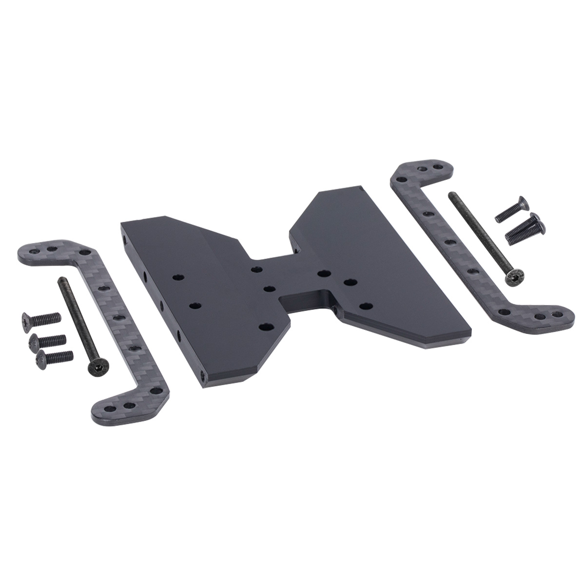 Rc Hobby Crawler - Carbon Fiber Chassis Skid Plate Transmission