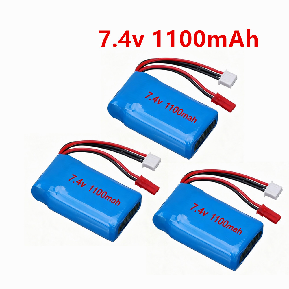Rc Hobby Parts - 2S 7.4V 1100mAh Lipo Battery for