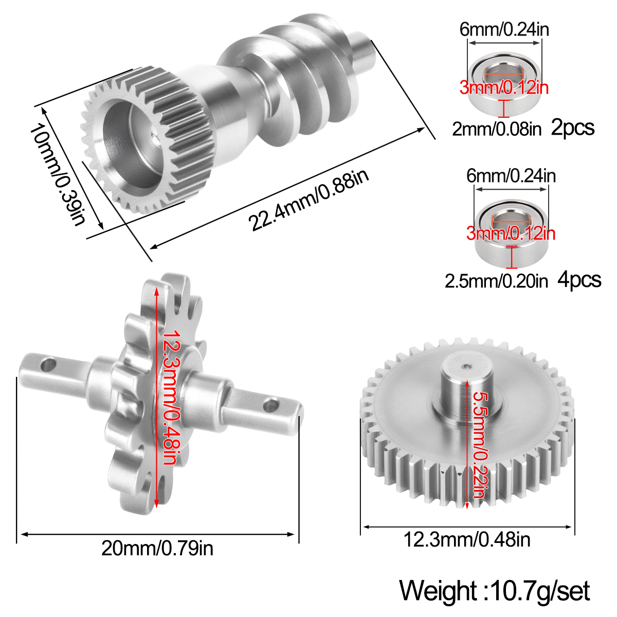Stainless Steel Gearbox Gear S - Rc Hobby Crawler ulasan dan harga