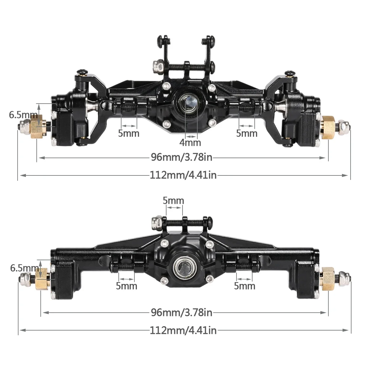 TRX4M Aluminum Front Rear Port - Rc Hobby Crawler ulasan dan harga