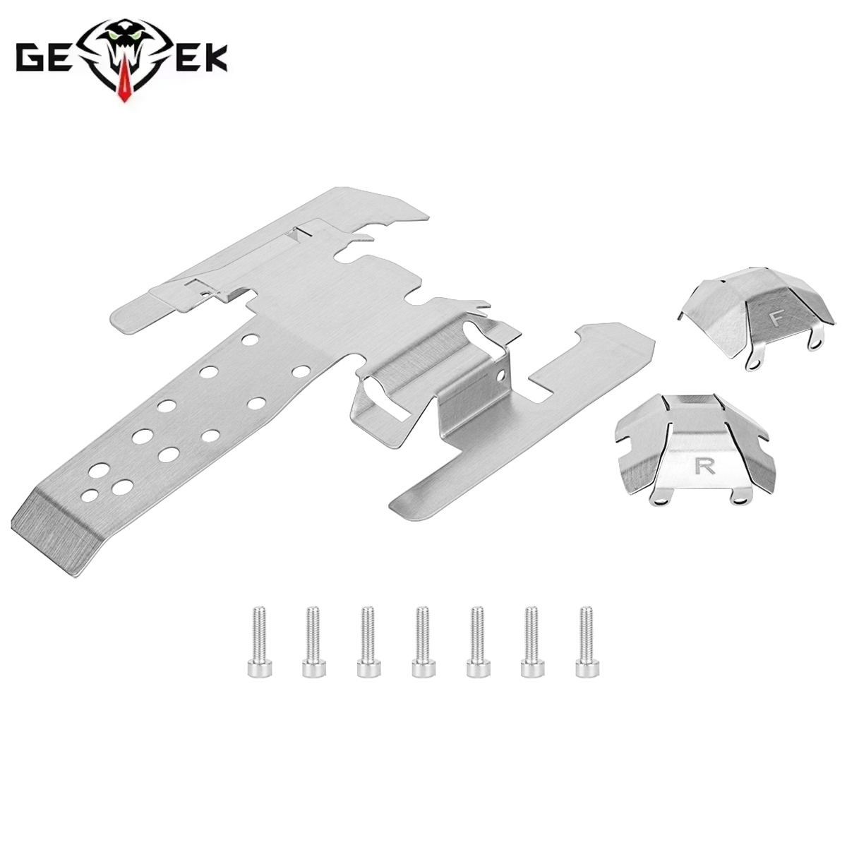 Stainless Steel Skid Plate Cha - Rc Hobby Crawler ulasan dan harga
